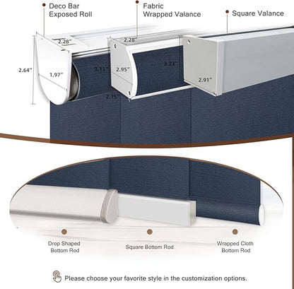 Motorized Roller Shade: Blackout, Electric Blinds, Compatible - Image 6