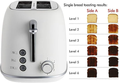 Rae Dunn Retro Rounded Bread Toaster, 2 Slice Stainless Steel Toaster - Image 2