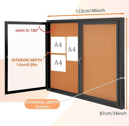 Enclosed Bulletin Board Outdoor Noticeboard - Image 2