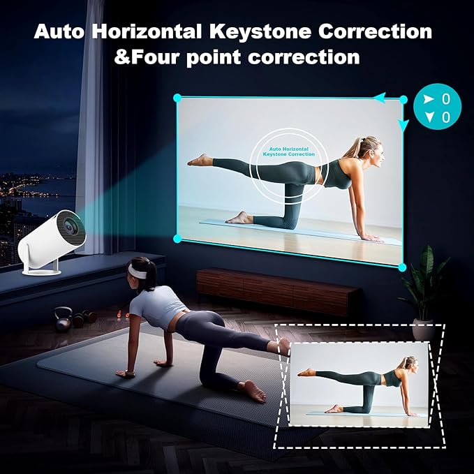 Mini Projector, Support 4K 1080P Portable Projector - Image 6