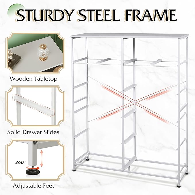 WLIVE Tall White Dresser for Bedroom - Image 7