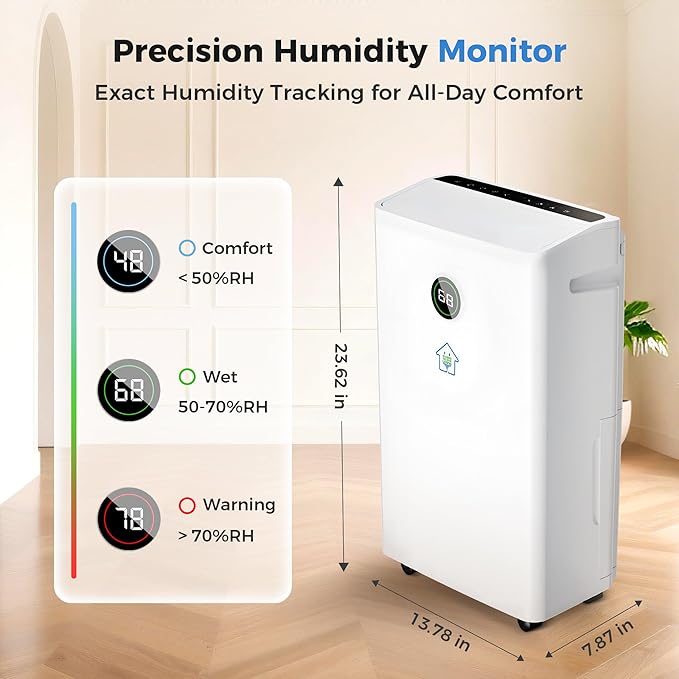 6, 500 Sq Ft Smart Home Dehumidifier - Image 7