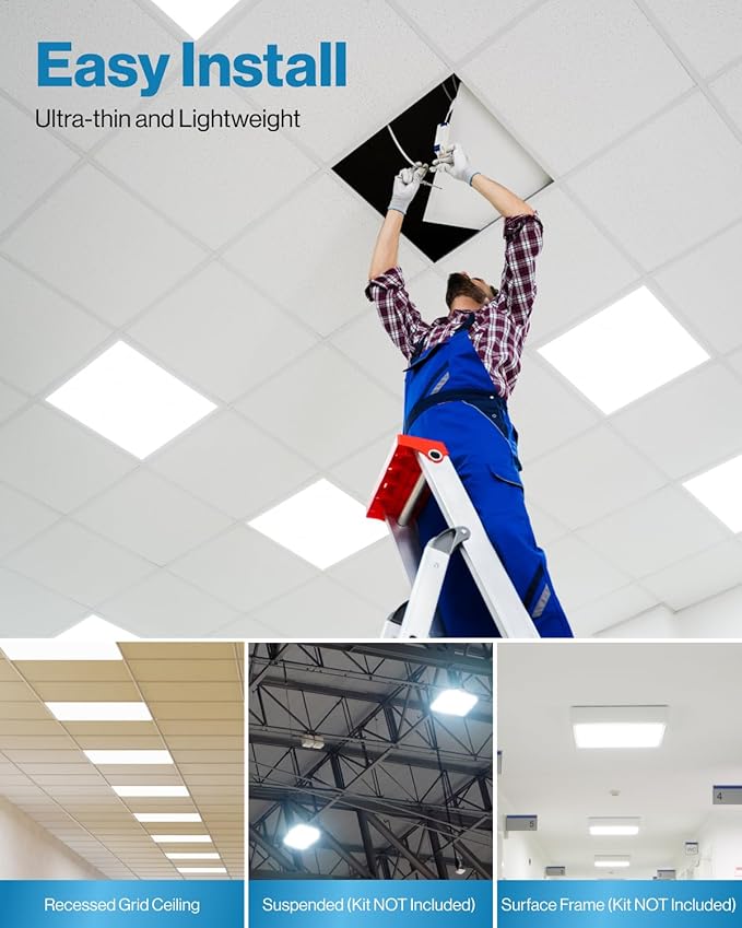 Sunco 2x2 LED Flat Panel Lights - Image 3