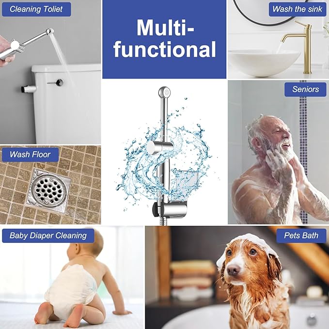 Chrome Handheld Bidet Sprayer for Toilet - Image 5