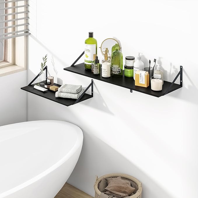 Heimlove Black Deep Floating Shelves - Image 7