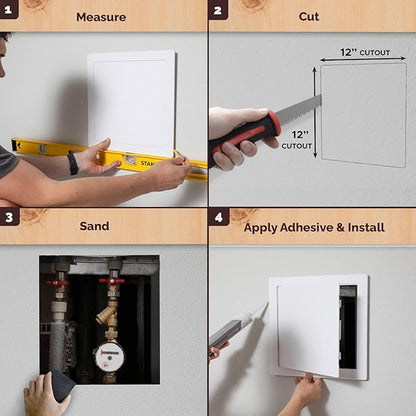 Morvat Access Panel 12x12 Inch for Drywall & Ceiling - Image 3