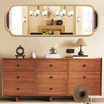 48"x16" Gold Door Mirror Full Length Over The Door - Image 5
