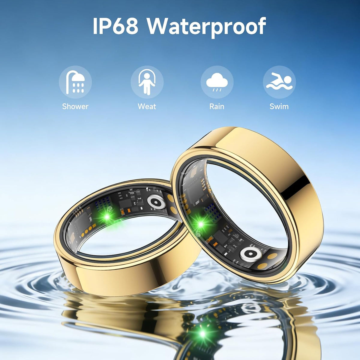 smart ring for women men, health tracker, fitness, package contents