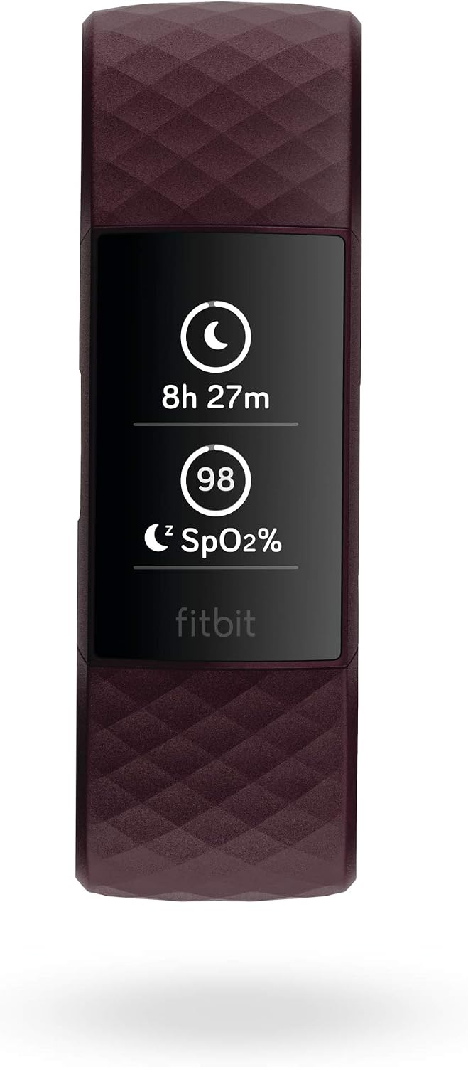 fitbit charge 4 fitness and activity tracker with shown in use