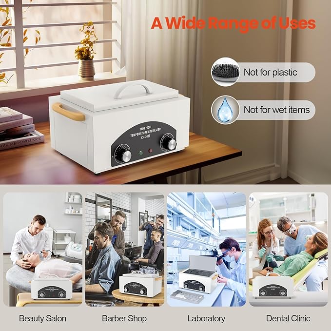 High Temperature Metal Tool Cleaner Machine, 2L Dry Heat Cleaning Box - Image 7