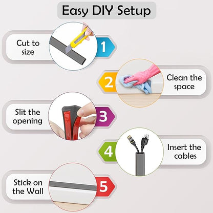 Rubber Bond TV Cord Hider Cable Protector - Image 6