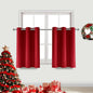 DWCN Blackout Curtains Red Christmas Curtains, Room Darkening Thermal Insulated by DWCN