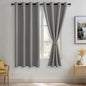 JIUZHEN Blackout Curtains with Tiebacks by JIUZHEN