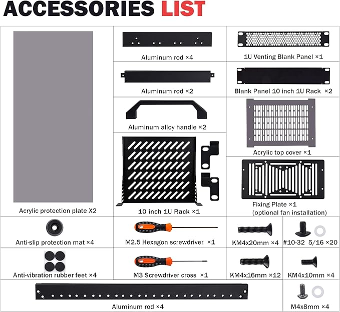 GeeekPi 8U Server Cabinet, 10 inch Server Rack - Image 2