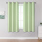 DUALIFE Light Green Short Curtains 54 inch Length Room Darkening Bedroom Narrow by DUALIFE