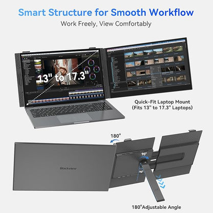 Blackview Laptop Screen Extender, 1.3lbs Ultra-Light & 0.17" Ultra-Slim - Image 8