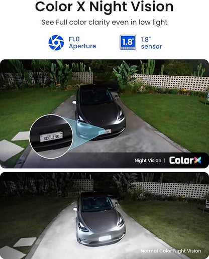 REOLINK Argus 4 Pro Black, 4K Dual-Lens 180° Solar Security Cameras Wireless - Image 4