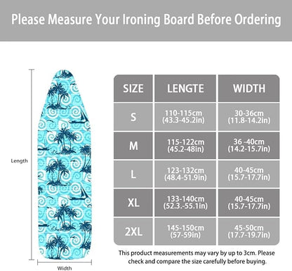 ZCFYGDX 15" x 50" Ironing Board Cover Scorch Resistant, Wear & Soil Resistant - Image 5
