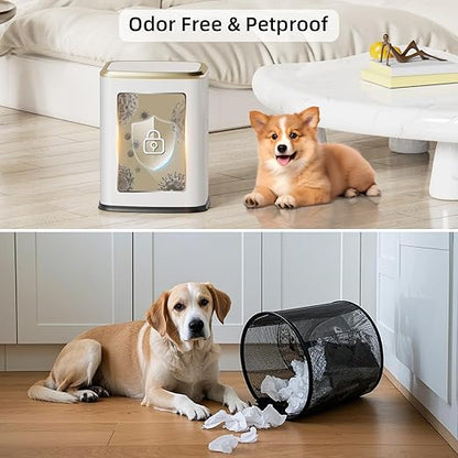 8L/2.1 Gallon Small Bathroom Trash Can - Image 3
