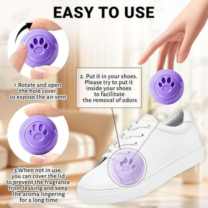STRN Sneaker Deodorizer Balls 8 Packs Lavender Scent Shoe Odor Elimination - Image 3