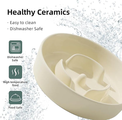 Ceramic 0.9 Cup Dog Bowl Slow Feeder - Image 5