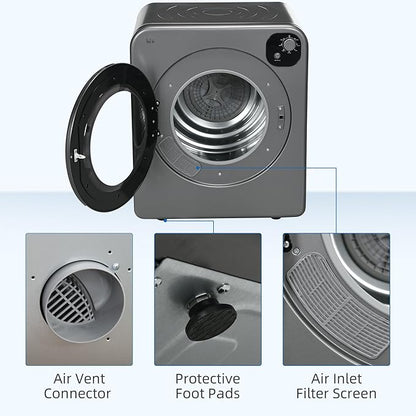 HOMCOM Portable Clothes Dryer, 120V 1300W Compact Laundry Dryer - Image 5