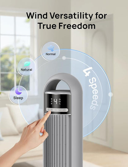Dreo Tower Fan for Bedroom, 4 Speeds, 3 Modes Standing Fans for Room - Image 6
