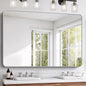 FORBATH 60x40 Inch Silver Bathroom Mirror by FORBATH