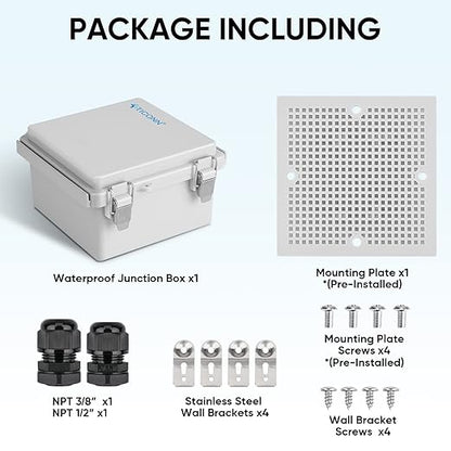 TICONN Waterproof Electrical Junction Box IP67 ABS Plastic Enclosure - Image 6