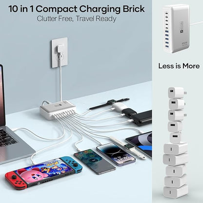 USB C Charger Hub 450W, 10 Ports Charging Station - Image 4