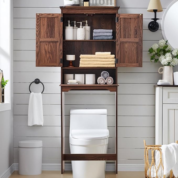 ACCOHOHO Over The Toilet Storage Cabinet, Farmhouse Bathroom Cabinet - Image 3