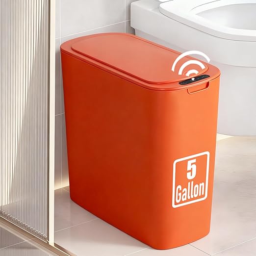 TIPGO 5 Gallon Motion Senor Bathroom Trash Can by TIPGO
