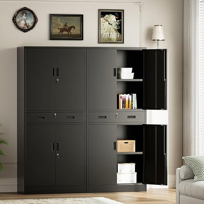 Metal Storage Cabinets with 1Drawer, Steel Storage File Cabinet - Image 2