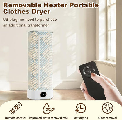 Portable Clothes Dryer, 1000W Foldable Automatic Drying Machine - Image 4