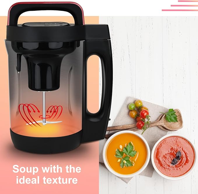2L Soup Maker, Makes 2-6 Servings, LCD Touch Control Panel, Stainless Steel - Image 5