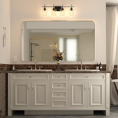 VONLUCE Bathroom Vanity Light, 4 Light Bathroom Light Fixture Over Mirror - Image 3
