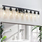 DIKAIDA 8 Light Bathroom Vanity Lights Over Mirror, 52inch Black Vanity Lights by DIKAIDALights