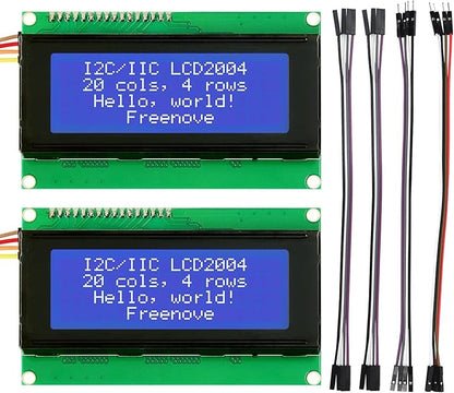 Freenove I2C IIC LCD 2004 Module, TWI Serial 20x4 Display, Compatible by Freenove