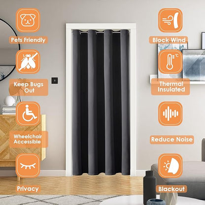 ChrisDowa Blackout Door Curtains - Image 2