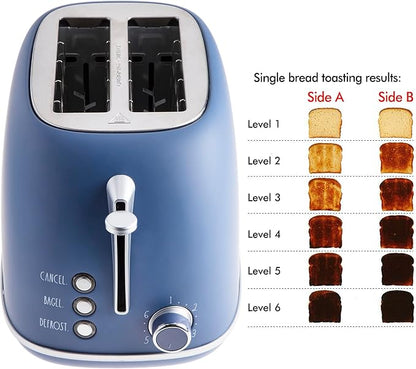 Rae Dunn Retro Rounded Bread Toaster, 2 Slice Stainless Steel Toaster - Image 2