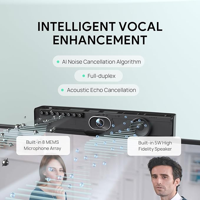Yealink UVC34 4K Conference Room Camera System 10 Microphone 8 MP All-in-One - Image 4