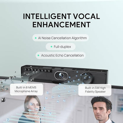 Yealink UVC34 4K Conference Room Camera System 10 Microphone 8 MP All-in-One - Image 4