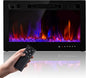 Electric Fireplace Insert 30" Realsmart 1500W Wall Mounted Fireplaces Recessed by RealSmart