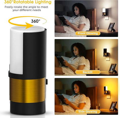 L LOHAS LED Night Lights Plug into Wall, 2 Pack, Plug in Night Light, Soft - Image 4