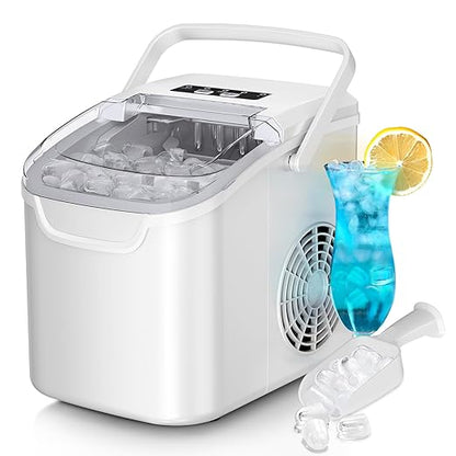 Countertop Ice Maker Machine, 8 Ice Cubes in 6 mins, 26lb/Day Ice by AntarcticStar