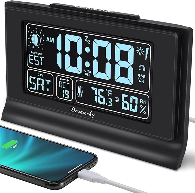 DreamSky Alarm Clocks for Bedrooms by DreamSky