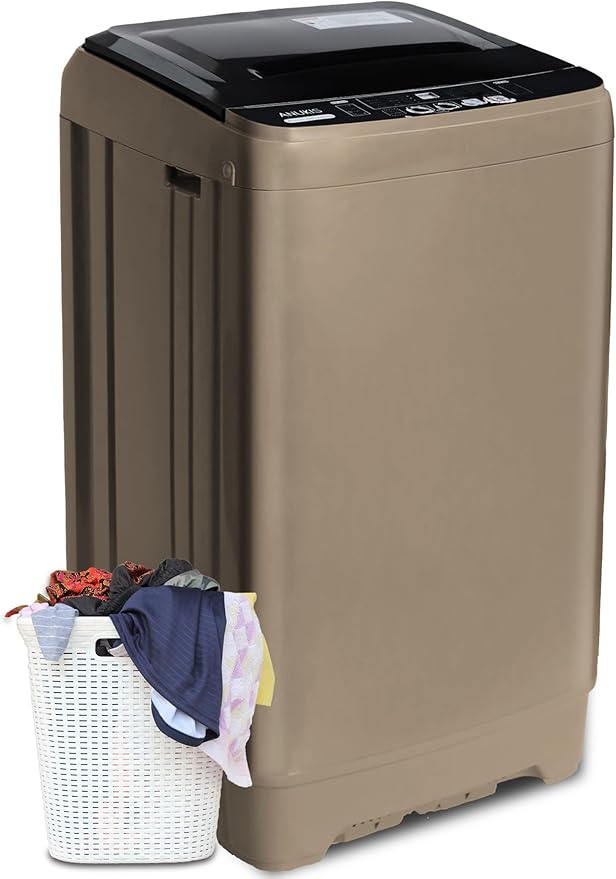 Anukis Fully Automatic Washing Machine, 13 lbs Capacity Compact Laundry Washer by Anukis