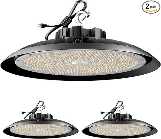 ACOHOOK 2Pack 600W UFO LED High Bay Light 5000K Daylight, 000 Lumens Super by ACOHOOKCommittedToProvidingCost-EffectiveProductsQualityServices