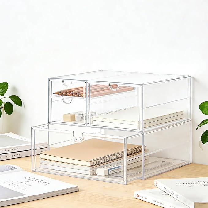 Prsildan Acrylic Drawer Makeup Organizer - Image 7