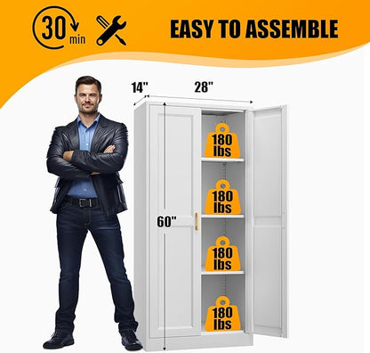 60" Tall Kitchen Pantry Storage Cabinet - Image 3